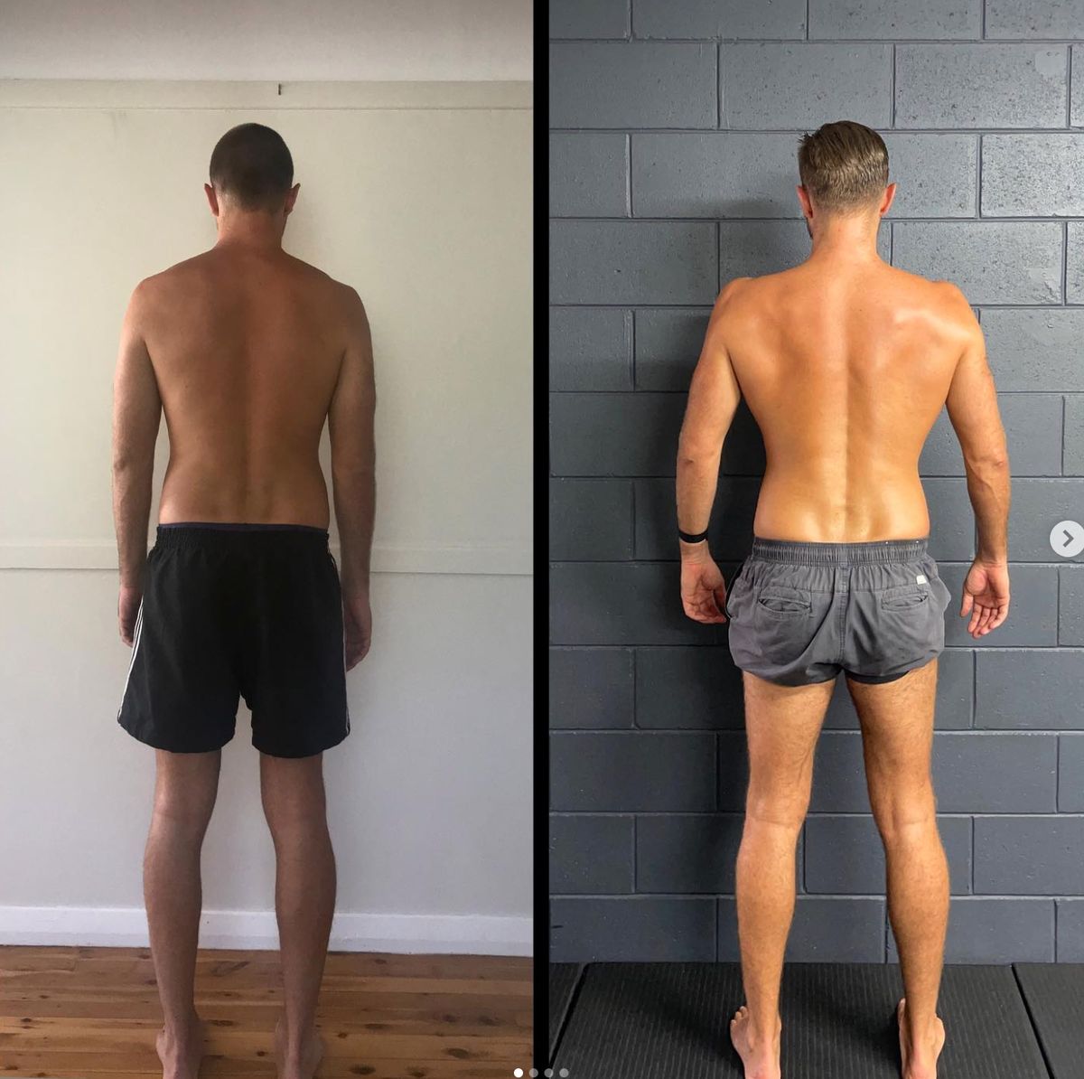 Louis 3-year body transformation